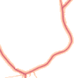 Daytime road noise heatmap for NE17 7AS