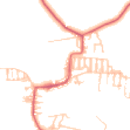 Daytime road noise heatmap for NE17 7BB