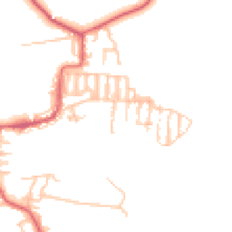 Daytime road noise heatmap for NE17 7DA