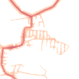 Daytime road noise heatmap for NE17 7DE