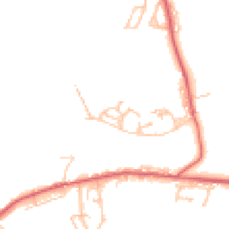 Daytime road noise heatmap for NE17 7DT