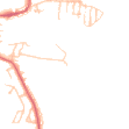 Daytime road noise heatmap for NE17 7EL