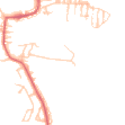 Daytime road noise heatmap for NE17 7EN