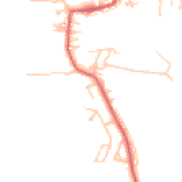 Daytime road noise heatmap for NE17 7EX