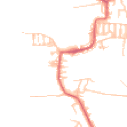 Daytime road noise heatmap for NE17 7JG