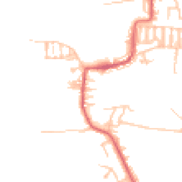 Daytime road noise heatmap for NE17 7JN