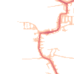 Daytime road noise heatmap for NE17 7JQ