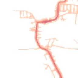Daytime road noise heatmap for NE17 7JT