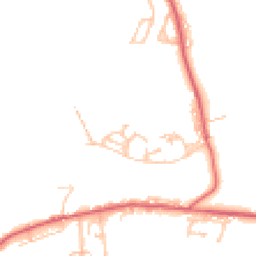 Daytime road noise heatmap for NE17 7LJ