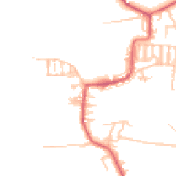 Daytime road noise heatmap for NE17 7LL