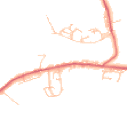 Daytime road noise heatmap for NE17 7SJ
