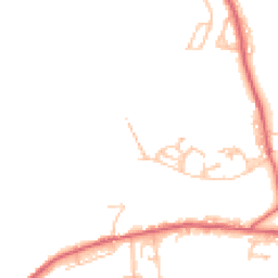 Daytime road noise heatmap for NE17 7TD