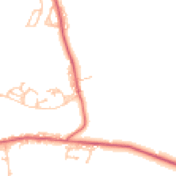 Daytime road noise heatmap for NE17 7TX