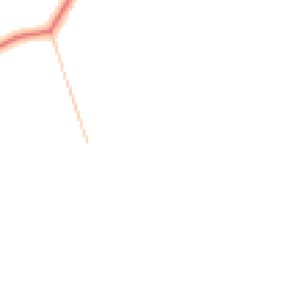 Daytime road noise heatmap for NE20 0AS