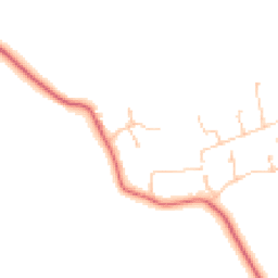 Daytime road noise heatmap for NE20 0BZ
