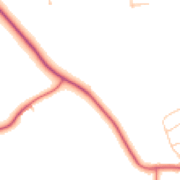 Daytime road noise heatmap for NE20 0DB