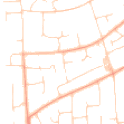 Daytime road noise heatmap for NE20 9AQ