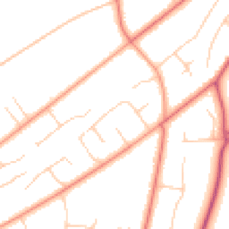 Daytime road noise heatmap for NE20 9DZ