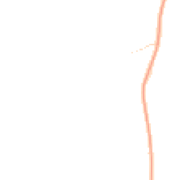 Night-time road noise heatmap for NE20 9JY