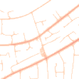 Daytime road noise heatmap for NE20 9LR
