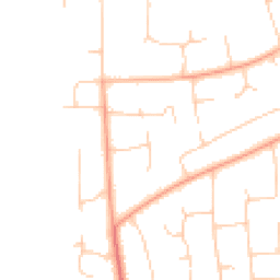 Daytime road noise heatmap for NE20 9LZ