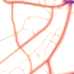 Daytime road noise heatmap for NE20 9PD