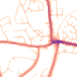 Daytime road noise heatmap for NE20 9PY