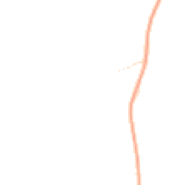 Night-time road noise heatmap for NE20 9RP
