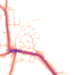Daytime road noise heatmap for NE20 9XR