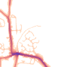 Daytime road noise heatmap for NE20 9XT
