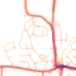 Daytime road noise heatmap for NE20 9ZH