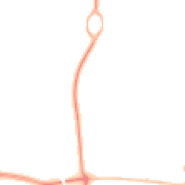 Night-time road noise heatmap for NE23 1AF