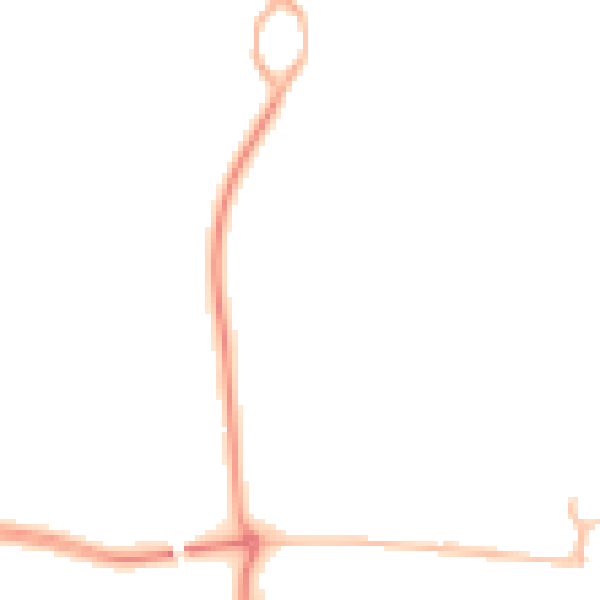 Night-time road noise heatmap for NE23 1AH