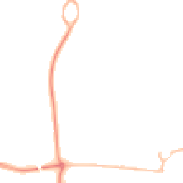 Night-time road noise heatmap for NE23 1AJ