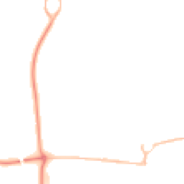 Night-time road noise heatmap for NE23 1AQ