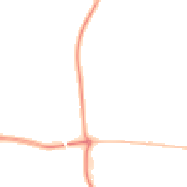 Night-time road noise heatmap for NE23 1AS