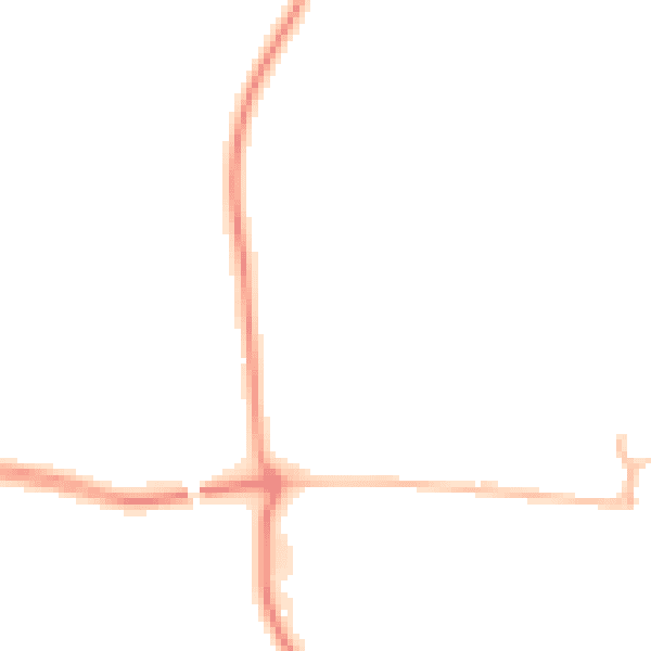 Night-time road noise heatmap for NE23 1AT