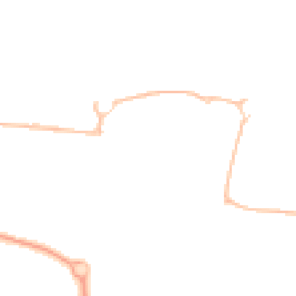 Night-time road noise heatmap for NE23 1DN