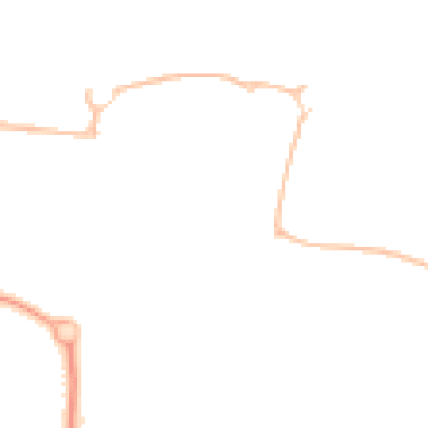 Night-time road noise heatmap for NE23 1DX
