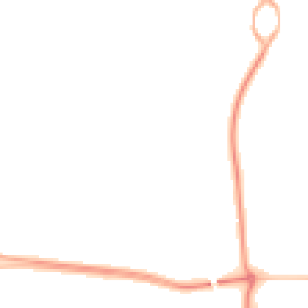 Night-time road noise heatmap for NE23 1HG
