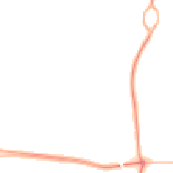 Night-time road noise heatmap for NE23 1HW