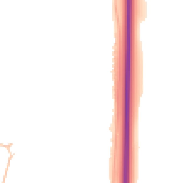 Night-time road noise heatmap for NE23 2FF