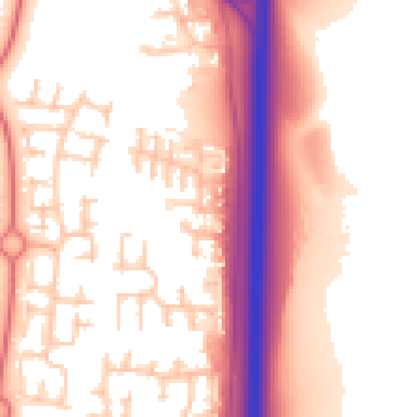 Daytime road noise heatmap for NE23 2GB
