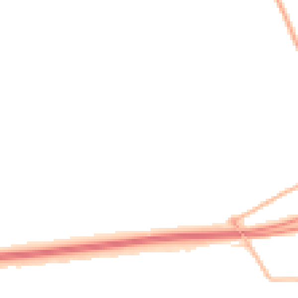 Night-time road noise heatmap for NE23 3AY