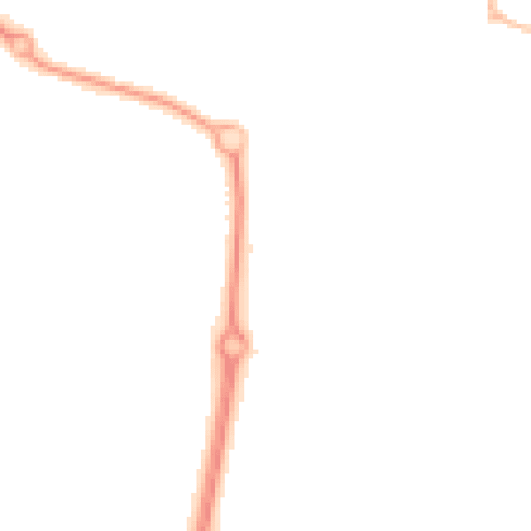 Night-time road noise heatmap for NE23 6AA