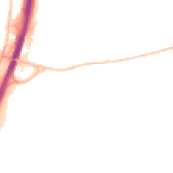 Night-time road noise heatmap for NE23 6BS