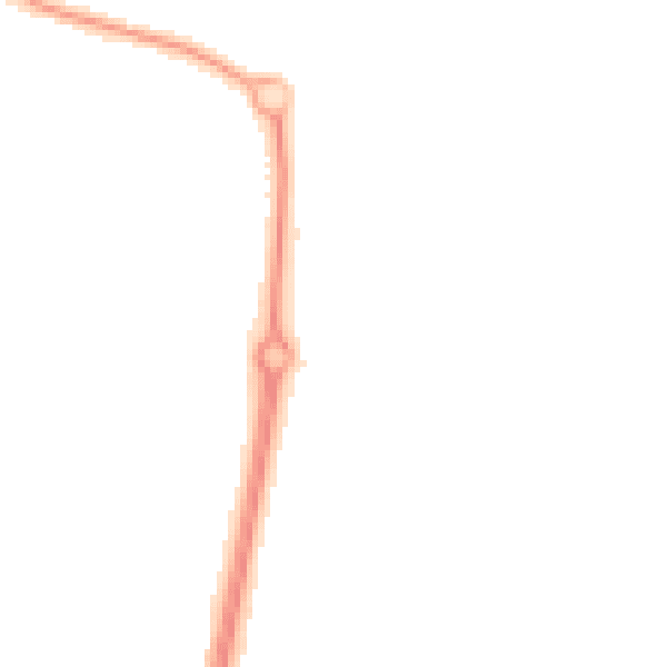 Night-time road noise heatmap for NE23 6EA