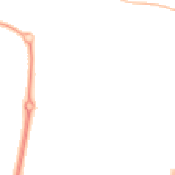 Night-time road noise heatmap for NE23 6JH