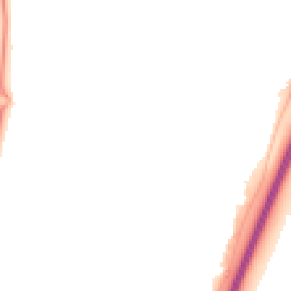 Night-time road noise heatmap for NE23 6LE