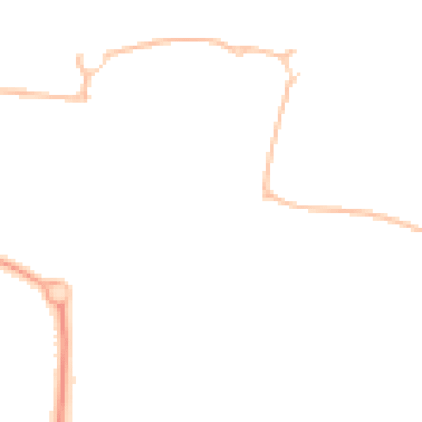 Night-time road noise heatmap for NE23 6SE